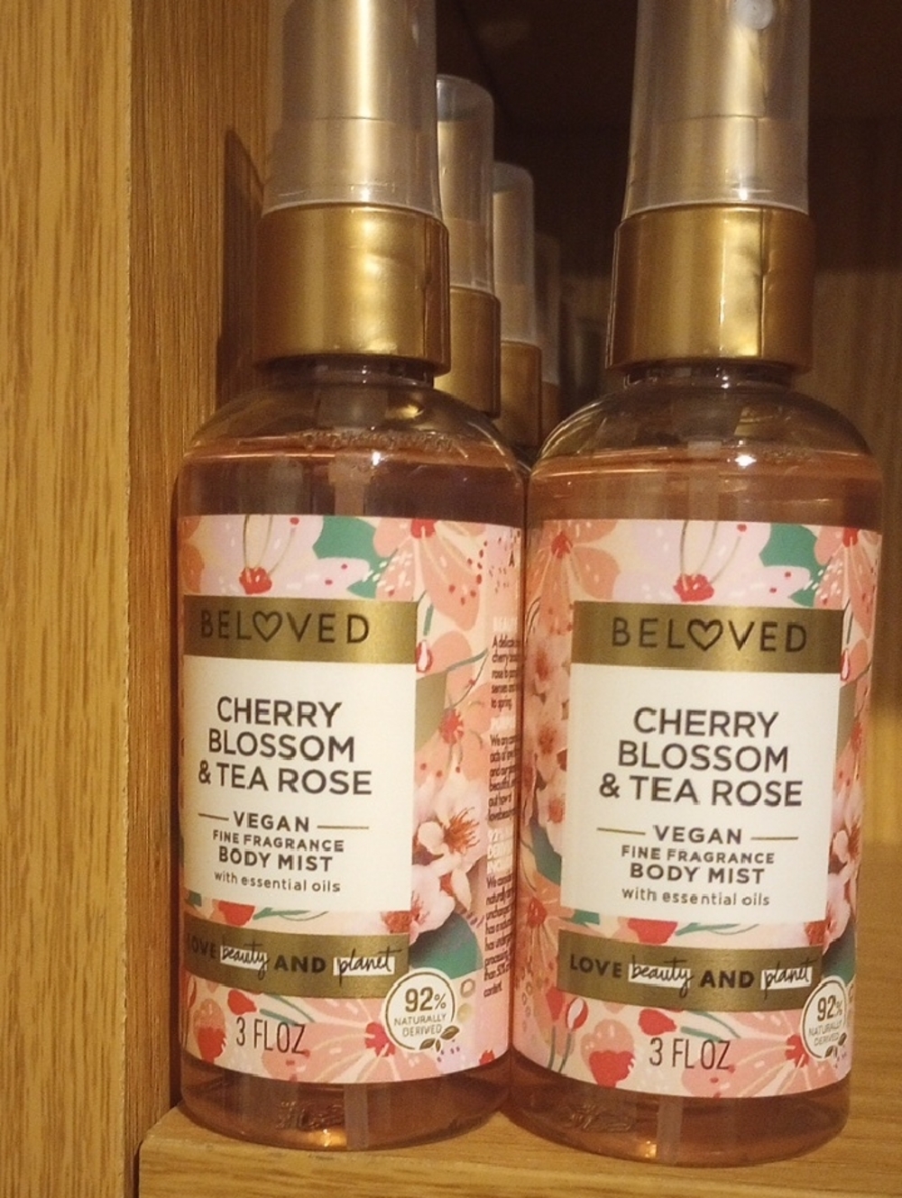 Cherry Blossom & Tea Rose Vegan Body Mist — Pink